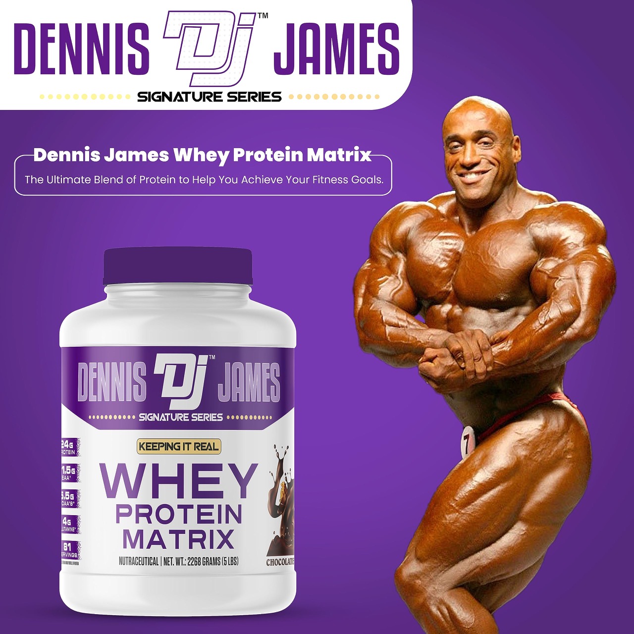 DENNIES JAMES SIGNATURE SERIES WHEY PROTEIN MATRIX 