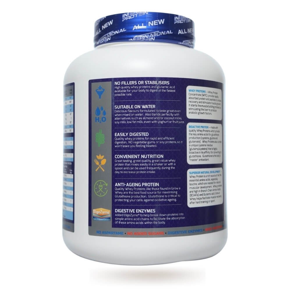 INTERNATIONAL PROTEIN GROW A WHEY CHOCOLATE